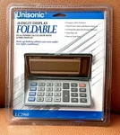 Vintage Unisonic Foldable Calculator Lc2960 Solar 10 Digit Display Dual Power. Fixed Price $15.95.