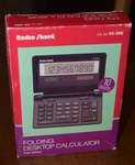Vintage Radio Shack Folding Desktop Calculator Solar/battery # 65-588. Fixed Price $10.00.