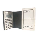 Vintage Tozaj Credit Card Calculator Model E-259 Brown Case - Works As Should. Fixed Price $14.95.