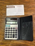 Sharp Elsi Mate El 344g Solar Powered Vintage Calculator. Fixed Price $19.99.