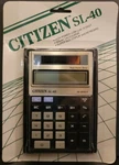 Vintage Citizen Sl-40 Solar Powered Calculator Taiwan Pocket Size Nos Nib. Fixed Price $9.99.