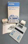 Vintage Print Display Calculator Royal 90pd Compact Portable Desktop With Box. Fixed Price $29.95.