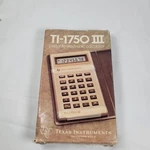 Texas Instruments Ti-1750 Iii 3 Electronic Calculator W/ Box And Case Working. Fixed Price $14.53.