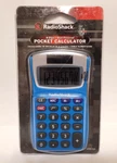 Rare Radio Shack, 8 Digit, Dual Power, Blue Pocket Calculator, New !!!. Fixed Price $24.00.