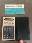 Sharp Elsi-mate El-8130 Electronic Calculator W/ Case & Manual Needs Battery. Fixed Price $14.95.