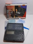 Casio 32kb Digital Diary Sf 4300a With Vintage Computer Organizer Box. Fixed Price $26.97.