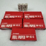 Casio Trp-16x5 Roll Paper Boxes Lot Of 5 + 3 Vintage/retro Made In Japan. Fixed Price $35.00.