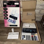 Sharp El-1197piii Printing Calculator Large Fluorescent Display High Speed Nob. Fixed Price $60.00.