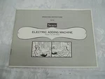 Vintage Sears Adding Machine Model 888.58630 Owners Manual. Fixed Price $14.95.
