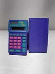 Vintage Texas Instruments Hot Calc Solar Power Calculator Purple Neon 90s W Case. Fixed Price $7.69.
