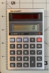 Sharp Elsi Mate Es-326t Solar Cell Pocket Calculator, Without Case. Fixed Price $10.00.
