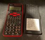 Sharp Scientific Calculator, El-w535xg Red With Black Cover - Works -solar/batt. Fixed Price $18.90.