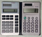 Vintage Texas Instruments Pocket Calculators Ti-1766 Ii And Ti-7140 With Case. Fixed Price $10.00.