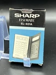 Vintage Calculator 4 Sharp Elsi Mate El-401a Battery Box Instruction Manual. Fixed Price $60.00.