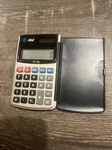 Vintage At&t At-150 Solar Battery Pocket Calculator Closeable Case Gp189 Works. Fixed Price $19.99.