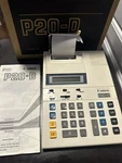 Canon P20-d Printing Calculator Tested Works No Power Cord Battery Only. Fixed Price $27.99.