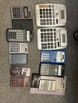 9x Calculator Lot Texas Instruments Casio Sharp Tested! Working V6. Fixed Price $34.99.