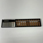Sharp Sorocal Elsimate El 429 Solar Power Calculator Soroban Japan Rare. Fixed Price $50.00.
