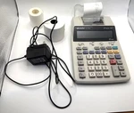 Sharp El1750v Printing Calculator With Ac Adapter Plus 2 Rolls Of Paper Works. Fixed Price $23.00.