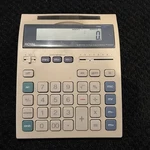 Royal Ld140 12 Digit Solar & Battery Powered Calculator Flip Up Screen 8"l X 6"w. Fixed Price $17.99.