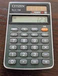 Citizen Sld-708 Solar Pocket Calculator, Works, Vintage, L K!. Fixed Price $8.00.