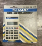 New Old Stock Sharp Calculator El-230b Extra Large Keys Vintage. Fixed Price $17.00.