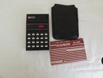 Vtg Sharp Elsi Mate El-104 Calculator With. Manual And Cover. Fixed Price $25.00.