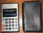 Vtg Casio Pocket-mini Calculator Cp-801c Japan With Original Case (tested). Fixed Price $35.00.