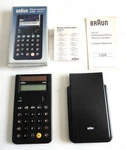 Braun Solar Calculator Ets77 429 Rams Lubs 4 777 Box Paperwork 871-b Open. Fixed Price $149.99.