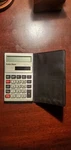 Radio Shack Ec-444 Dual Powered Pocket Calculator With Case Vintage Tawain.. Fixed Price $6.99.