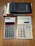 Vintage Radio Shack Calculators: Ec-2013 Solar & Ec-242 Working (o22). Fixed Price $16.50.