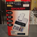 Sharp El-1197p Iii Desktop Printing Calculator Large Keys/display Ac Clock. Fixed Price $58.50.