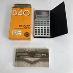 Vintage 1983 Sharp El-540 Solar Cell Scientific Calculator W/ Box And Manual. Fixed Price $17.72.