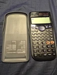 Casio Fx-300 Es Plus Solar Cell Scientific Calculator With Cover. Fixed Price $9.99.