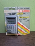 New & Sealed Vtg Sharp Calculator Elsi Mate El-326ab Solar Cover Thin Man Read. Fixed Price $34.99.