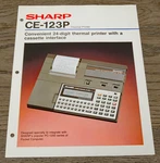 Vintage Sharp Ce-123p Pocket Computer Thermal Printer Sales/advertising Brochure. Fixed Price $24.99.