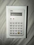 Braun Et66 Supreme Limited Edition Handheld Calculator White Lcd Display. Fixed Price $150.00.