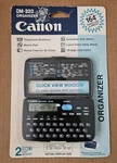 Canon Dm-320 Electronic Organizer (e11-4820) Vintage Tech, Nip New On Card. Fixed Price $41.99.