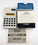Vintage 1980's Casio Hl-807 Electronic Calculator+original Box+manual - Works. Fixed Price $15.19.