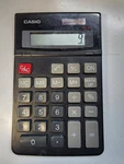 Casio Vintage Solar Electronic Calculator Jw-8l - 2 Way Power Tested/working. Fixed Price $5.59.