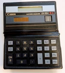 Collectible Canon Ls-554 Solar Electronic Calculator W/ Case - Working. Fixed Price $11.95.