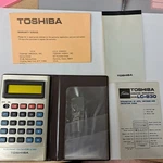 Vintage Toshiba Model Lc-830 Ultra Thin Lcd Calculator Case Manual Pad Warranty. Fixed Price $11.00.