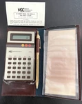 Vintage National Semiconductor Nsc 99 Calculator Organizer Leather Portfolio Pen. Fixed Price $59.99.