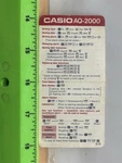 1980s Calculator Casio Aq 2000 Aq-2000 Information Owners Card Vintage. Fixed Price $7.99.