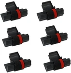 (6) Casio Hr-170l Hr-170lb Hr-170rc Calculator Black & Red Ink Rollers. Fixed Price $10.89.