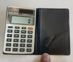Vintage Radio Shack Mity Thin Calculator - Works!. Fixed Price $20.00.