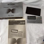 Sharp Pocket Computer Pc-1246 W/ Programming Manual & Box Not Working Parts. Fixed Price $99.95.