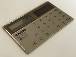 Casio Sl-750 Calculator Film Card High-power Solar Cell Made In Japan 1985. Fixed Price $35.00.
