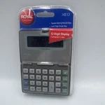 Royal Xe12 Calculator With A 12-digit Display Powered By Solar Energy Or Battery. Fixed Price $9.99.