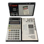Canon Fs-5 Solar Card Scientific Statistical Calculator Overhead Vintage W/ Box!. Fixed Price $60.96.